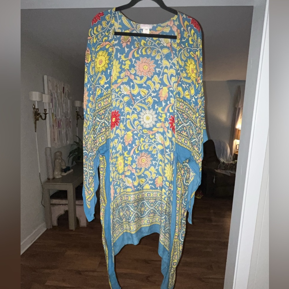 Free People Floral Patterned Kimono